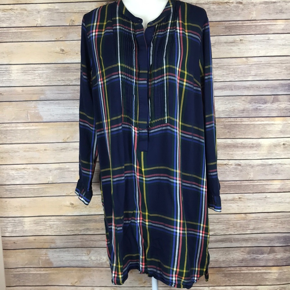 Old Navy Women’s Long Sleeve Plaid Tunic